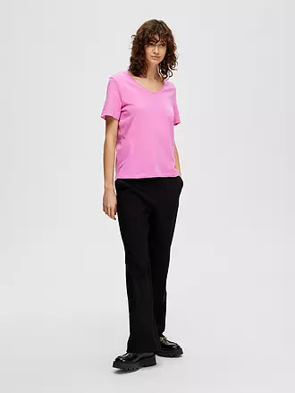 SELECTED FEMME | T-shirt SLFESSENTIAL | rosa